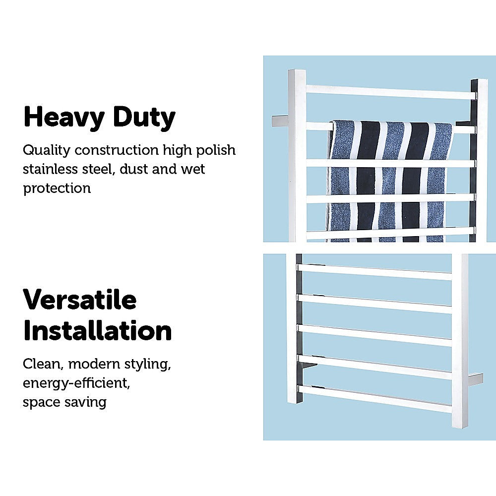 Electric Heated Bathroom Towel Rack / Rails -100w