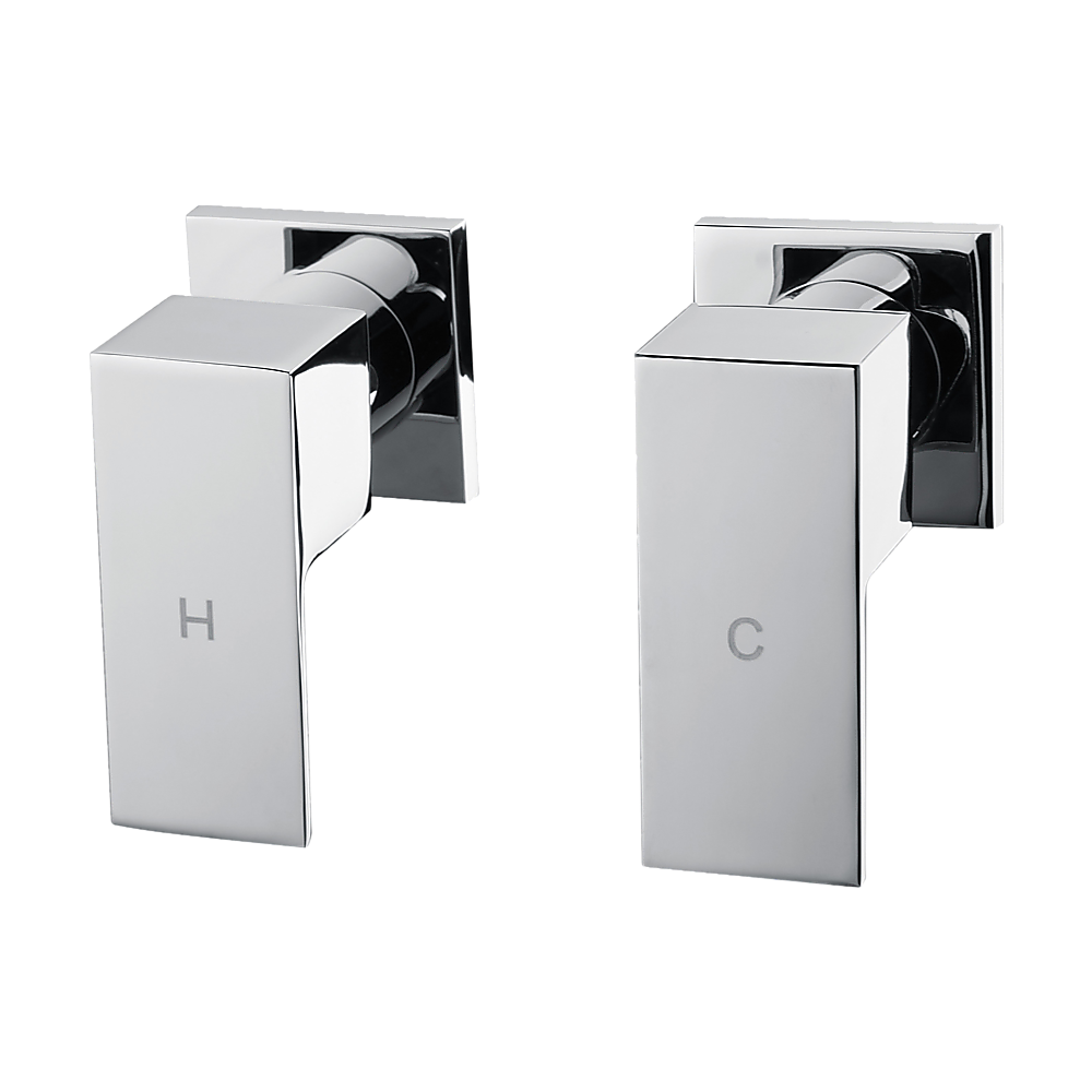 Chrome Bathroom Shower / Bath Mixer Tap Set w/ WaterMark