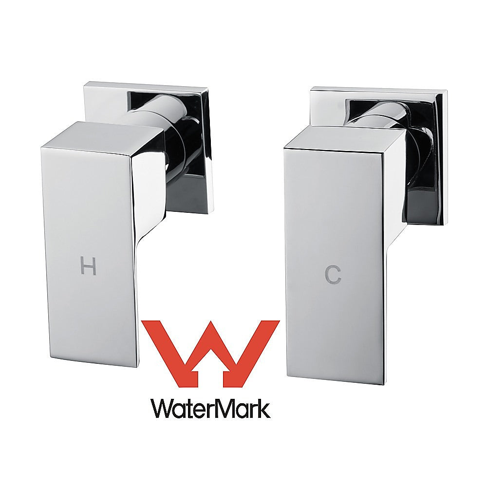 Chrome Bathroom Shower / Bath Mixer Tap Set w/ WaterMark