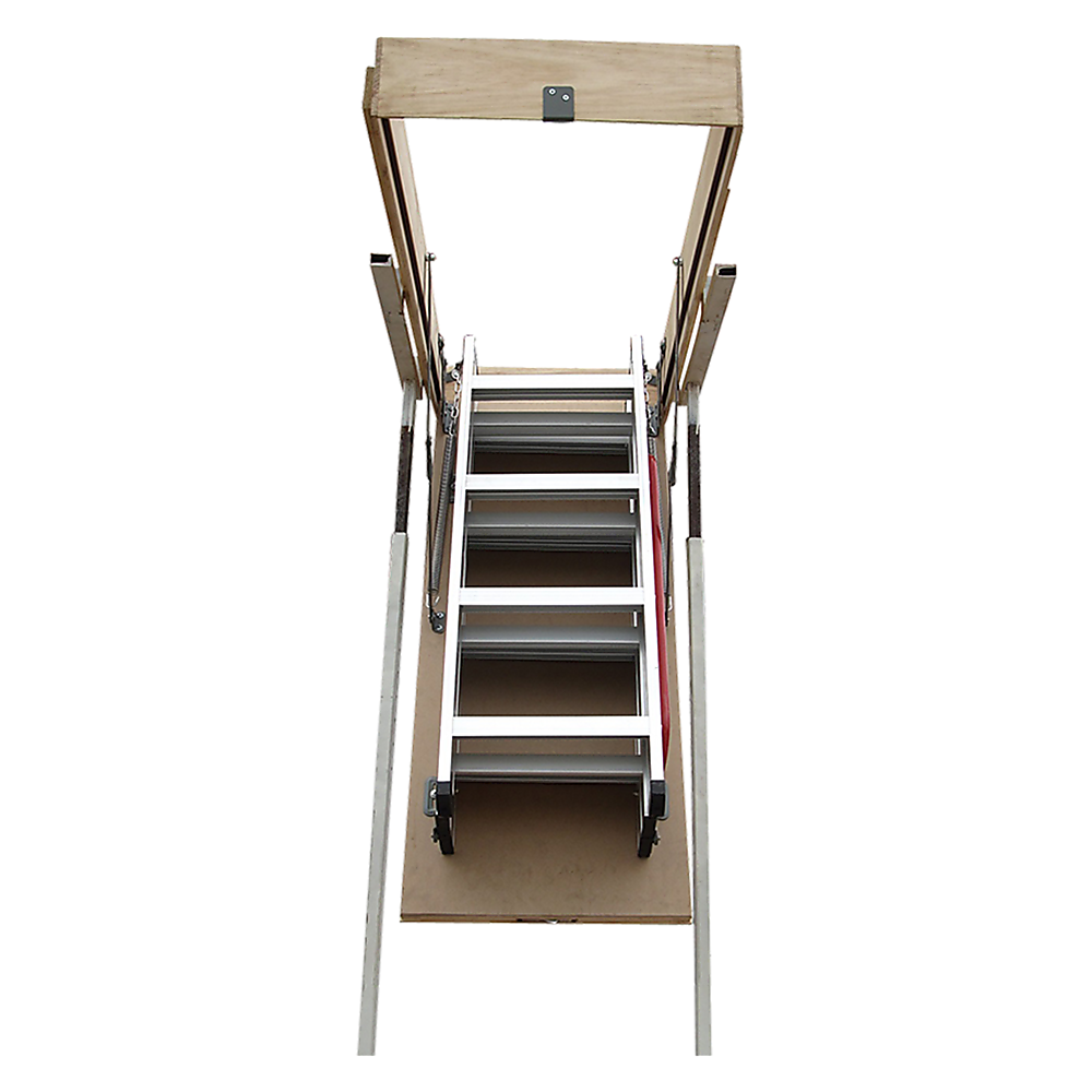 Deluxe Aluminium Attic Loft Ladder - 2700mm to 3050mm