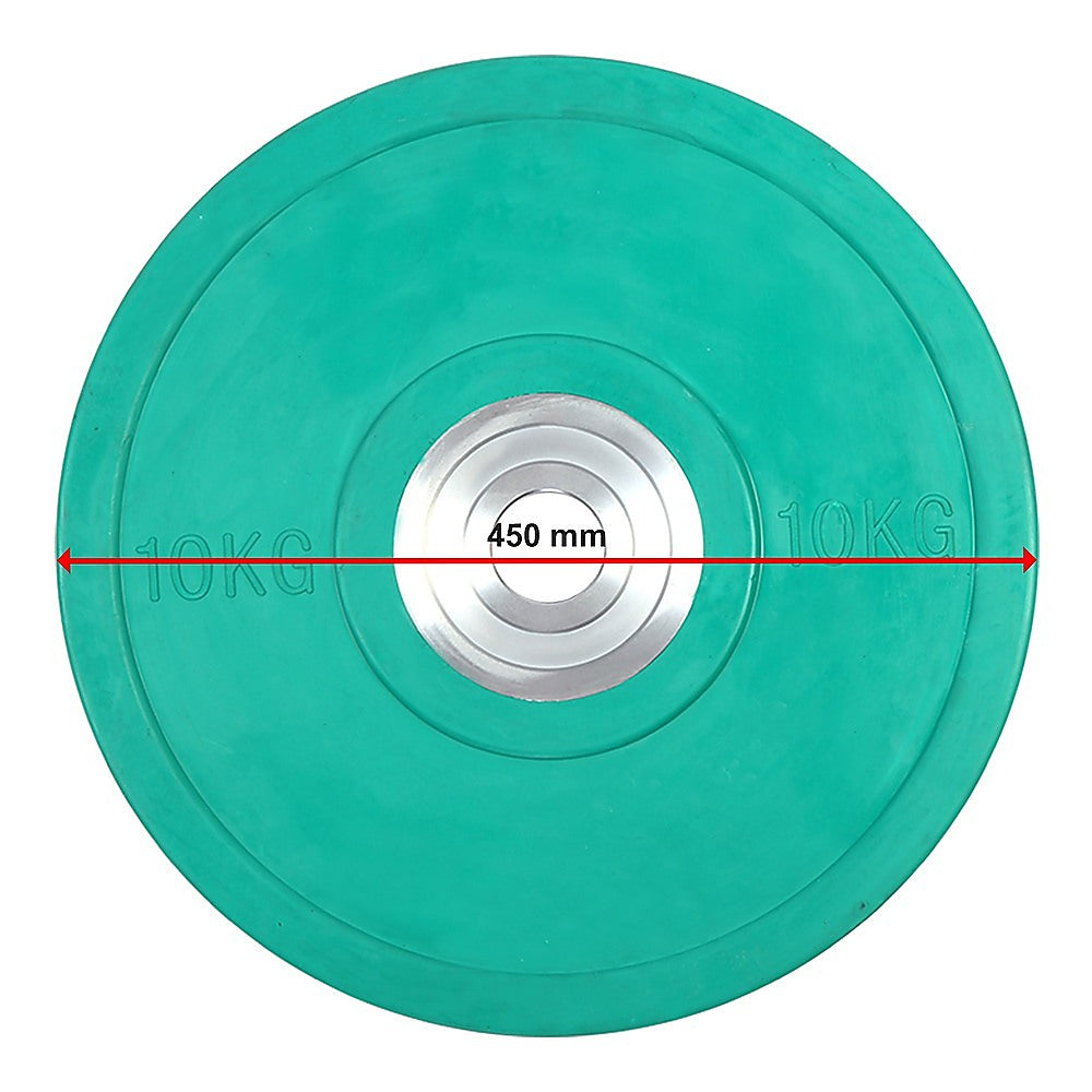 10KG PRO Olympic Rubber Bumper Weight Plate