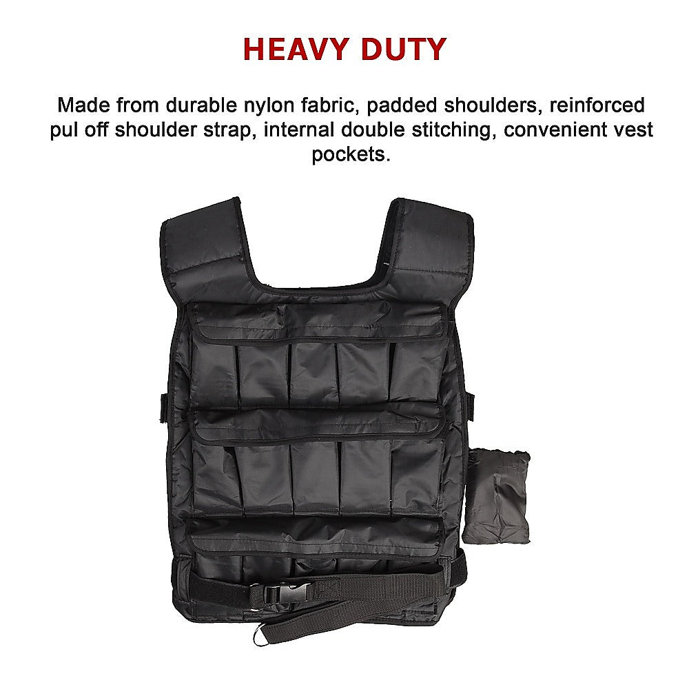 30Kg Adjustable Weighted Training Vest