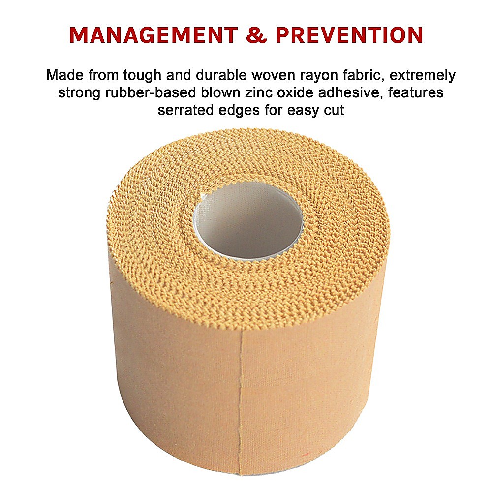 Premium Rigid Sports Strapping Tape - 3 Rolls of 50mm X 13.7M