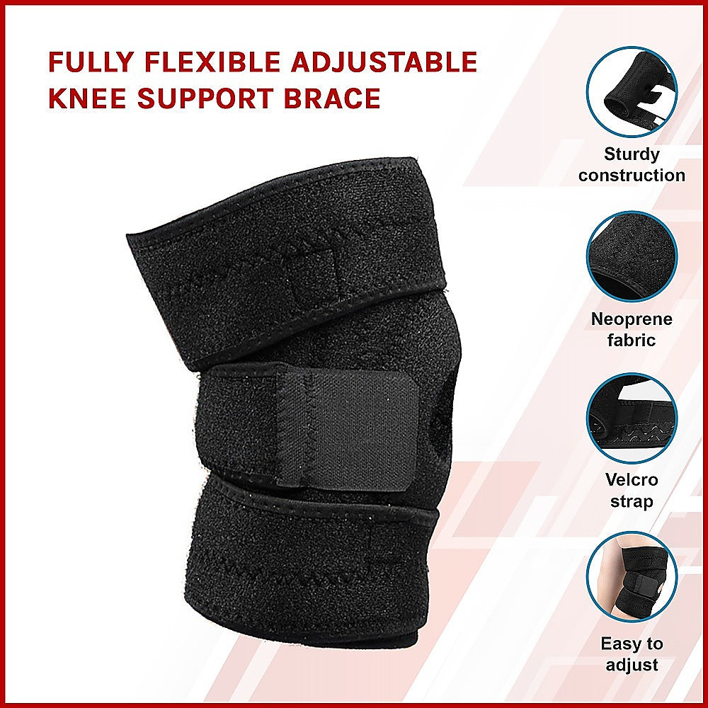 Fully Flexible Adjustable Knee Support Brace