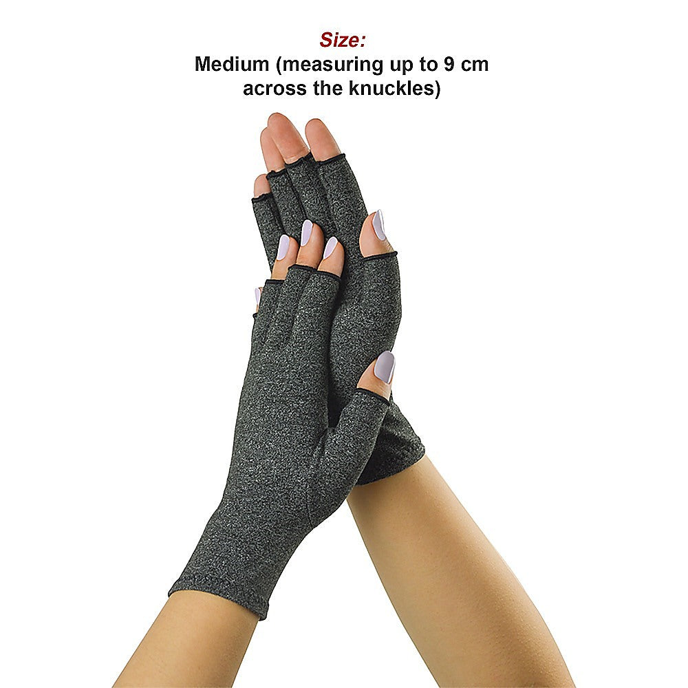 Arthritis Gloves Compression Joint Finger Hand Wrist Support Brace - Medium