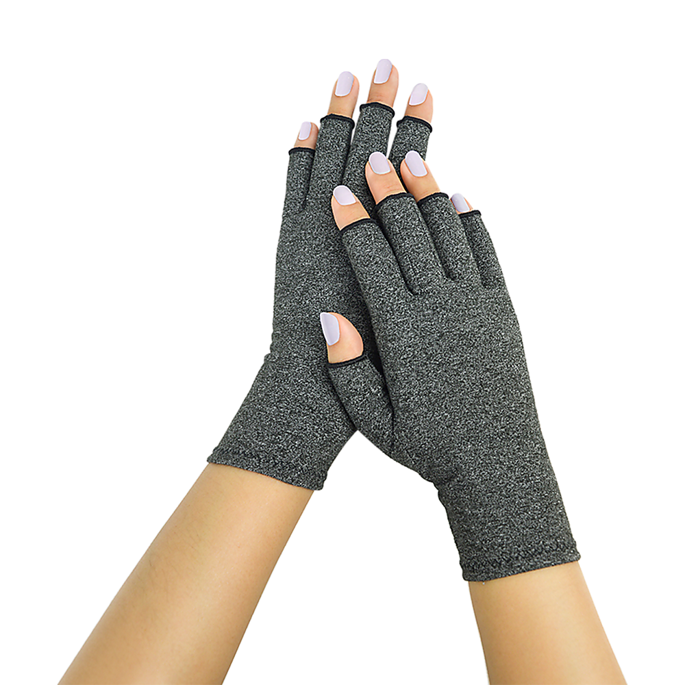 Arthritis Gloves Compression Joint Finger Hand Wrist Support Brace - Large