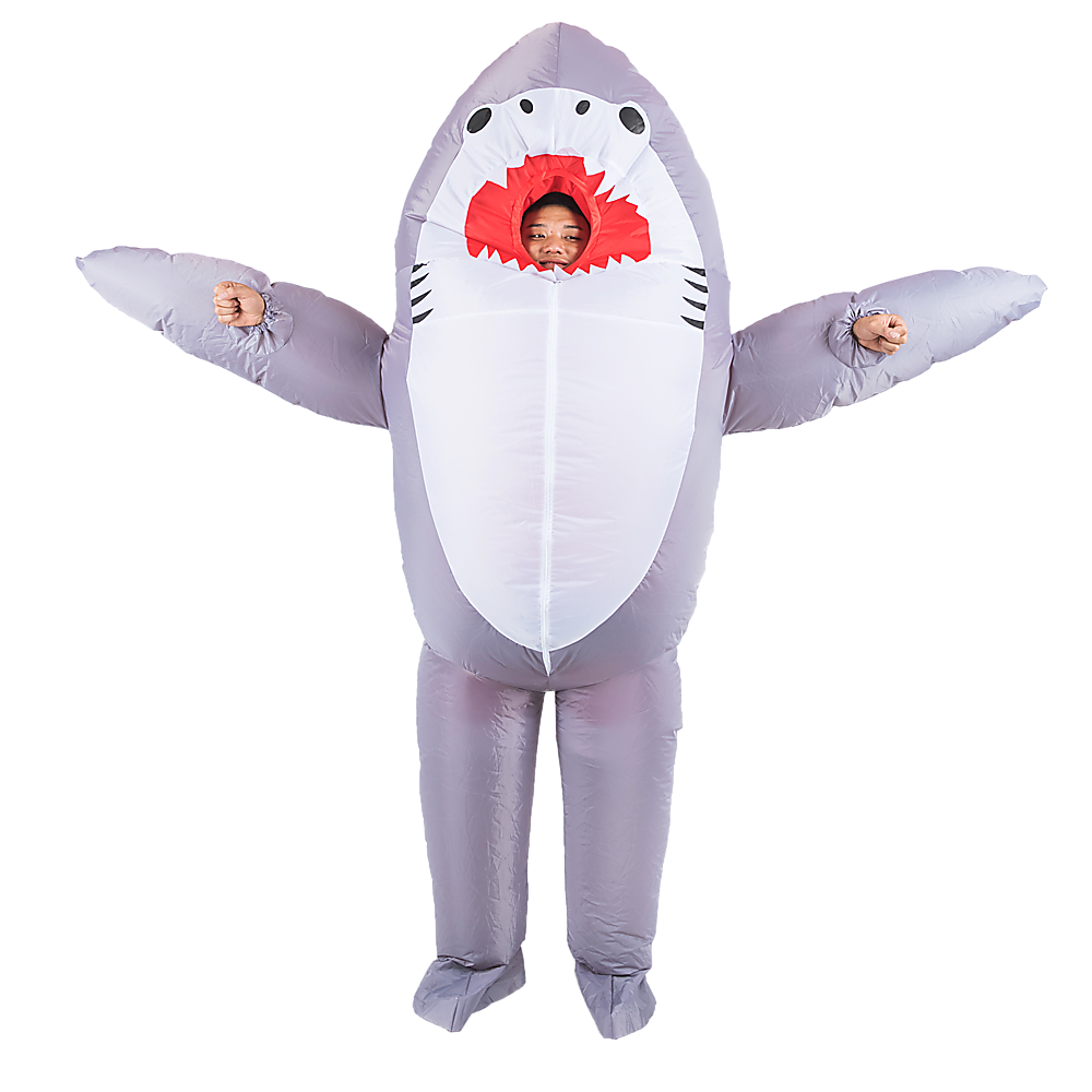 Shark Fancy Dress Fan Inflatable Costume Suit