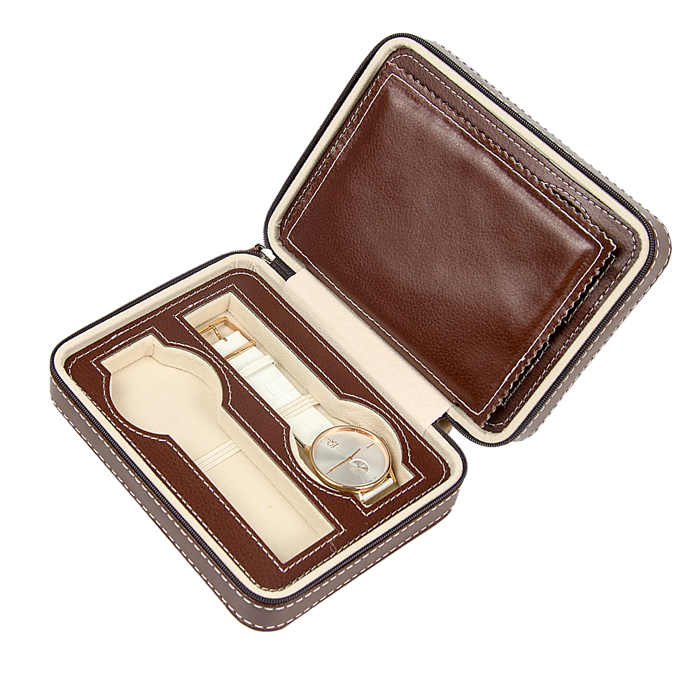 Watch Box Display Travel Case PU Leather