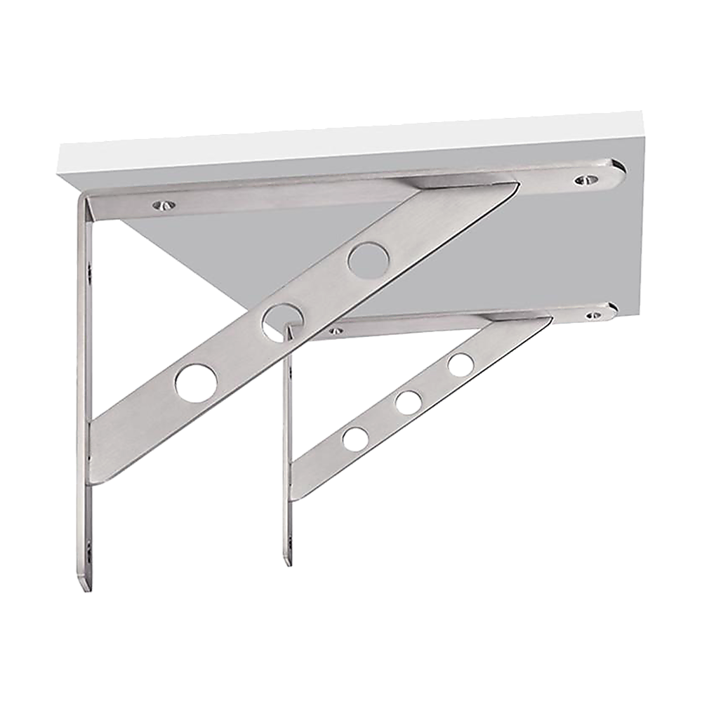 L Bracket Heavy Duty Stainless Steel Solid Shelf Support Corner Brace 2-Pack