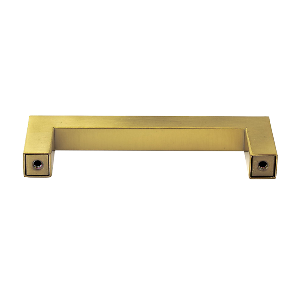 15x Brushed Brass Drawer Pulls Kitchen Cabinet Handles - Gold Finish 96mm