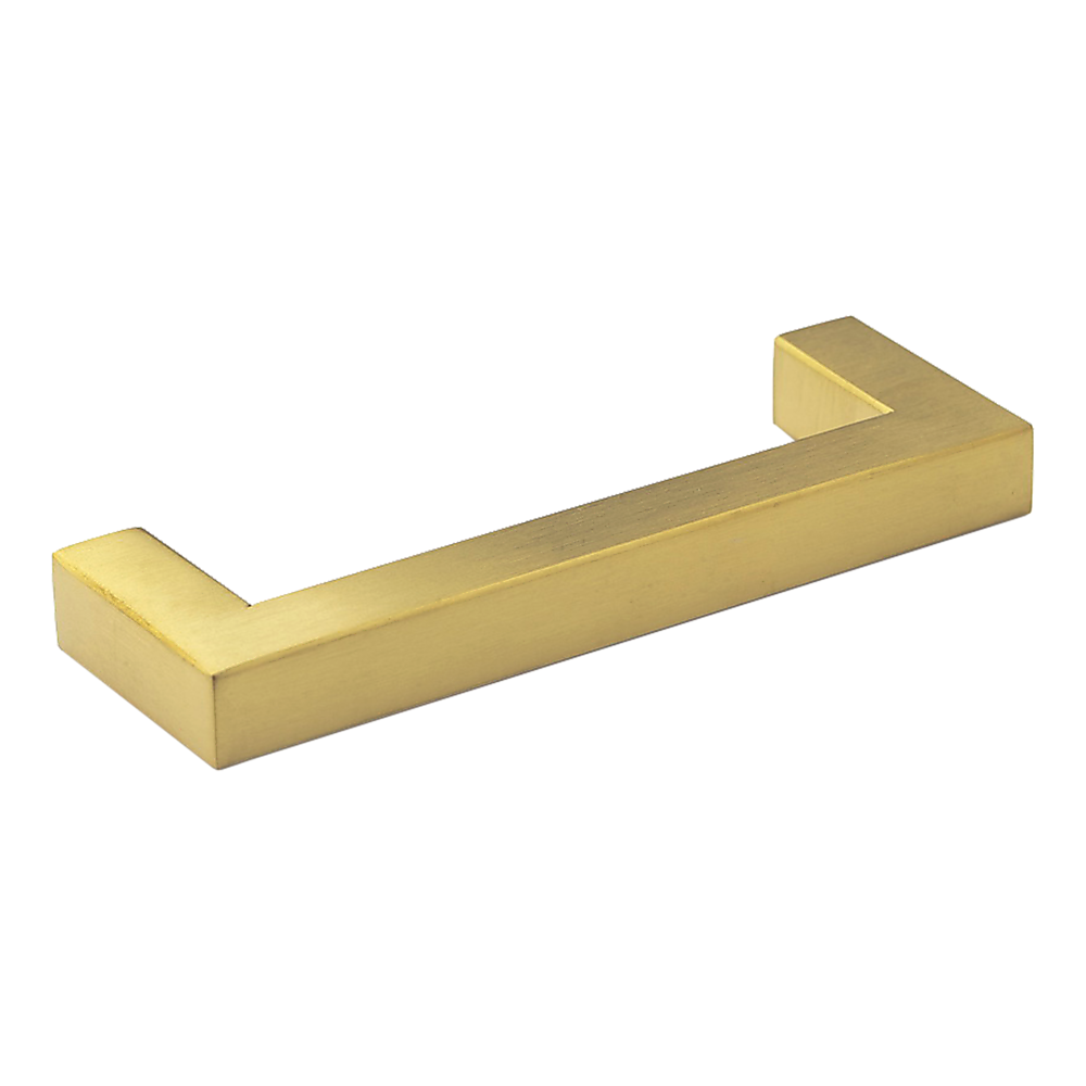 15x Brushed Brass Drawer Pulls Kitchen Cabinet Handles - Gold Finish 96mm