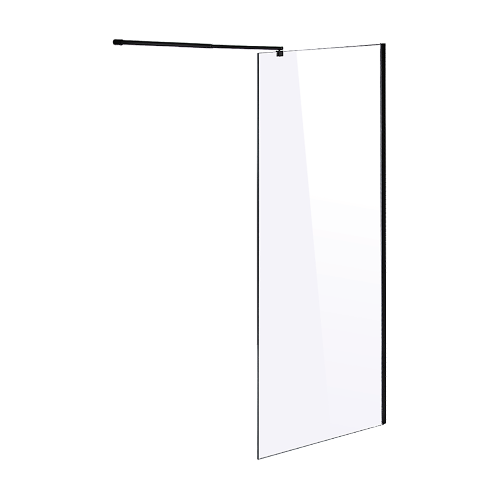 1000 x 2100mm Frameless 10mm Safety Glass Shower Screen