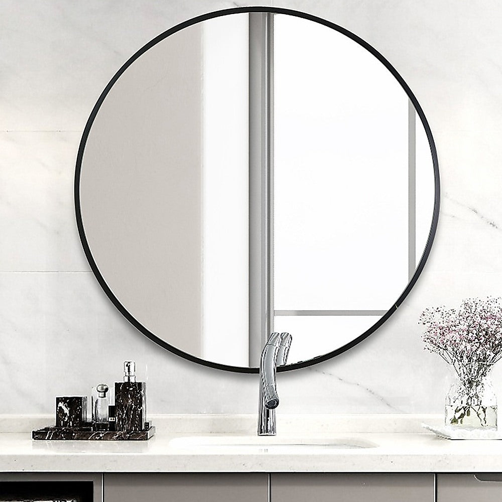 60cm Round Wall Mirror Bathroom Makeup Mirror by Della Francesca