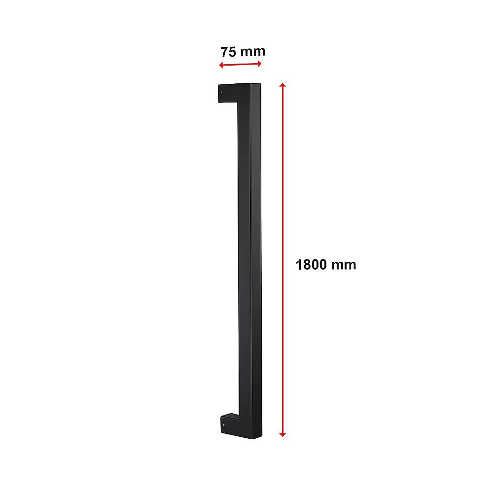 Entrance Door Pull Handle Matte Black 1800mm