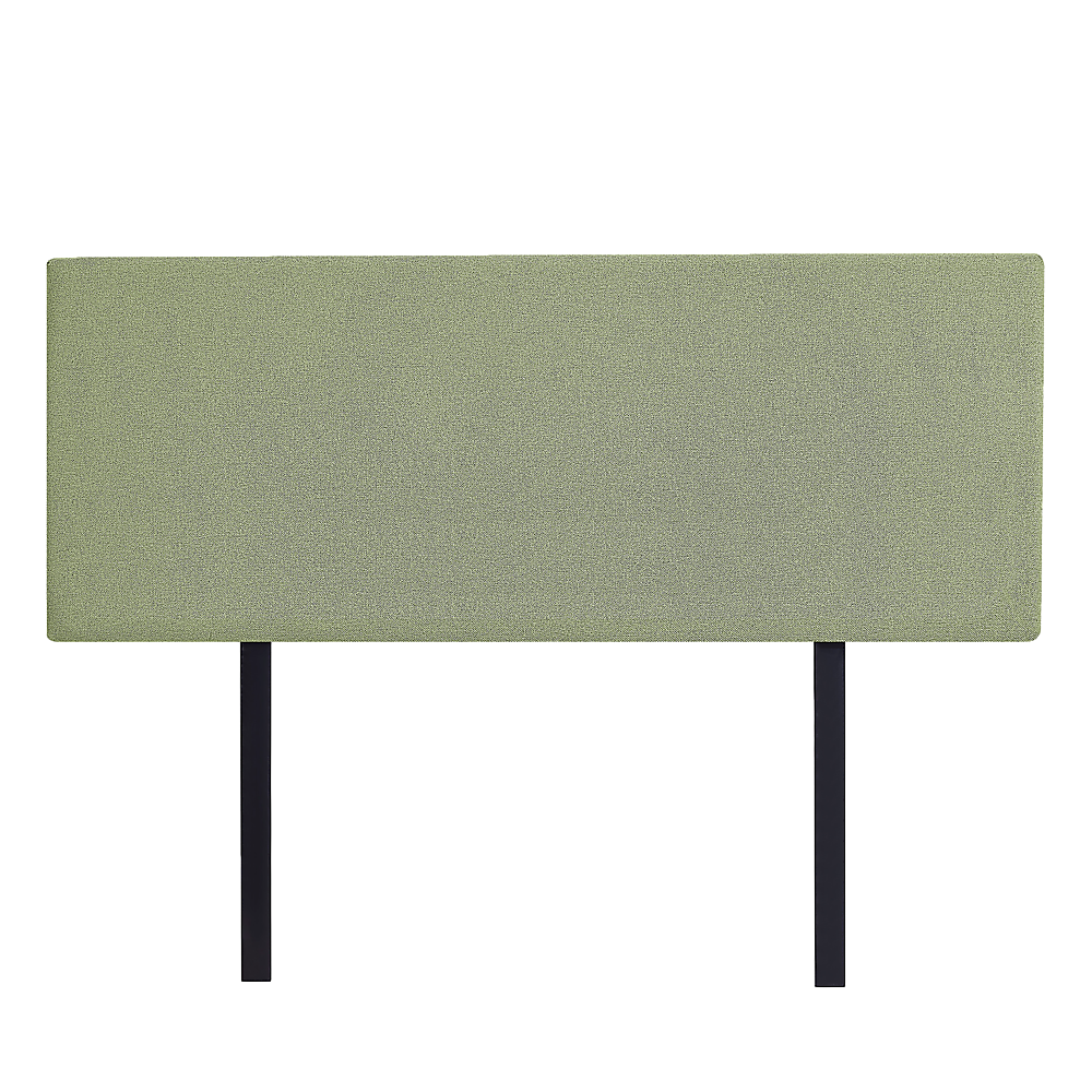 Linen Fabric Queen Bed Deluxe Headboard Bedhead - Olive Green