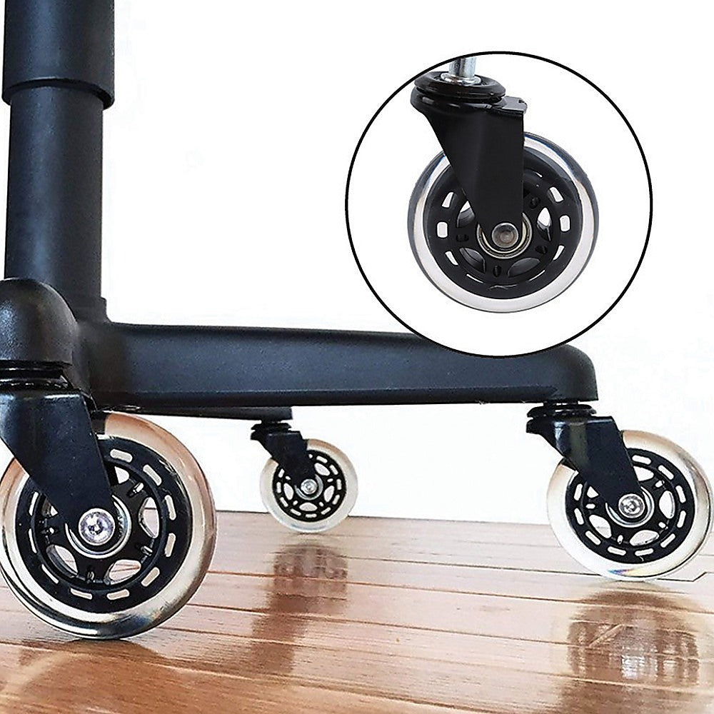 5x Office Chair Rollerblade Caster Wheels Safe for All Floors - Universal Fit