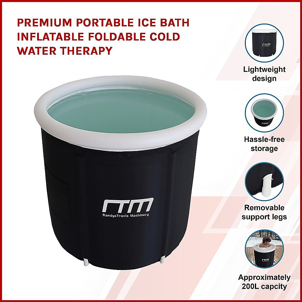 Premium Portable Ice Bath Inflatable Foldable Cold Water Therapy