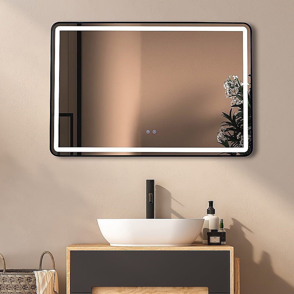 Rectangular Mirror LED Anti-Fog Illuminated Bathroom Living Room