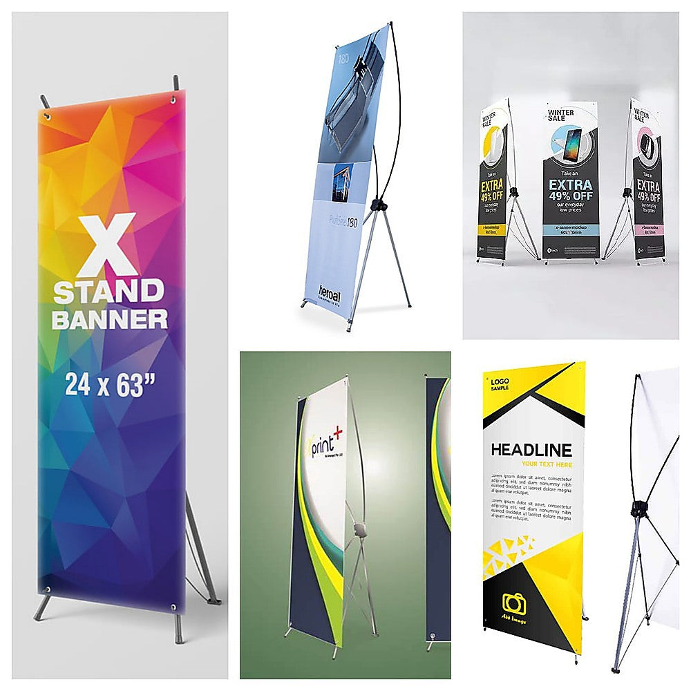 X Banner Stand 180 x 90cm Portable Display