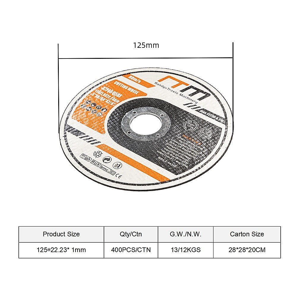 100 x Cutting Discs 125mm 5" Angle Grinder Disc Metal Cut Off Wheel Thin