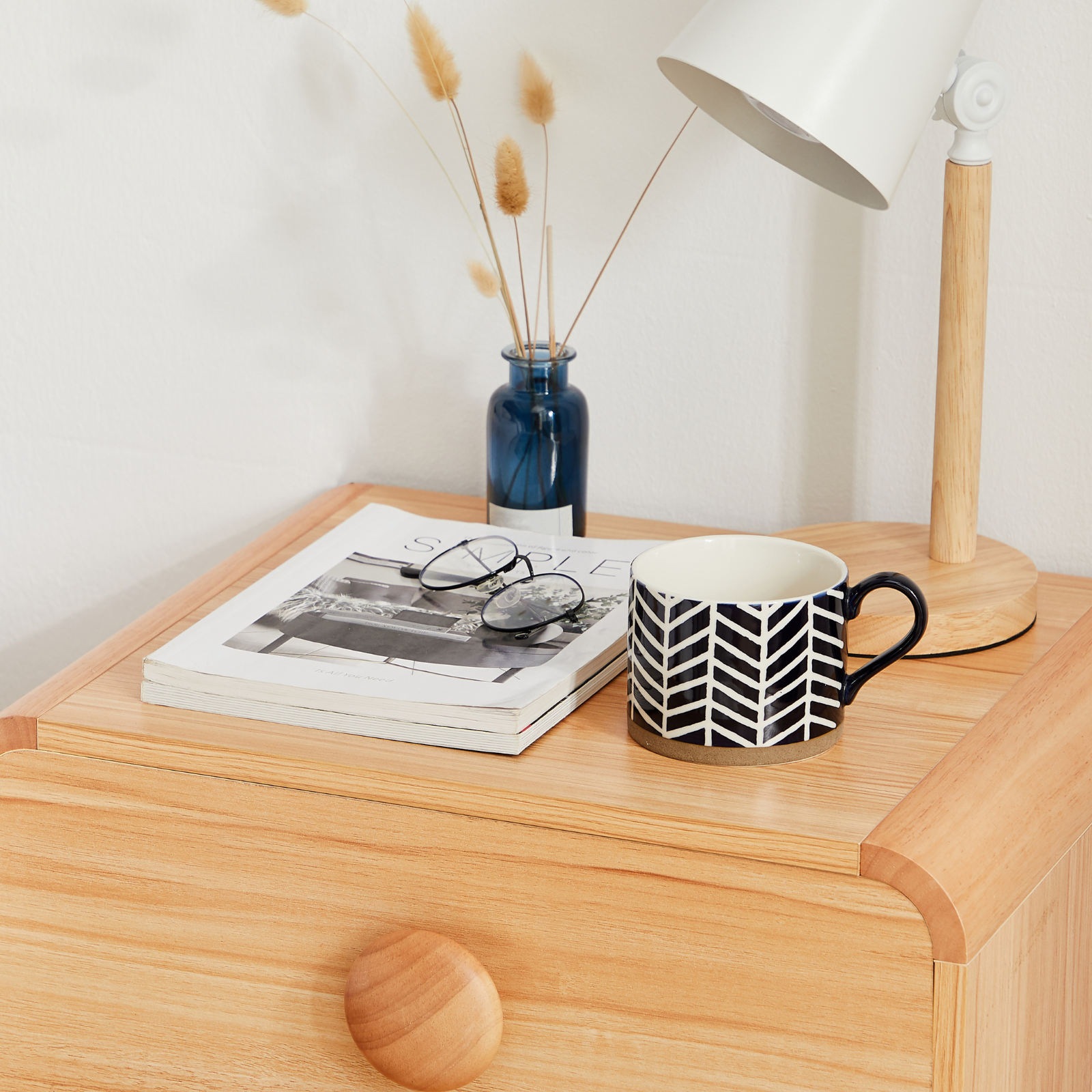 Spencer Natural Bedside Table