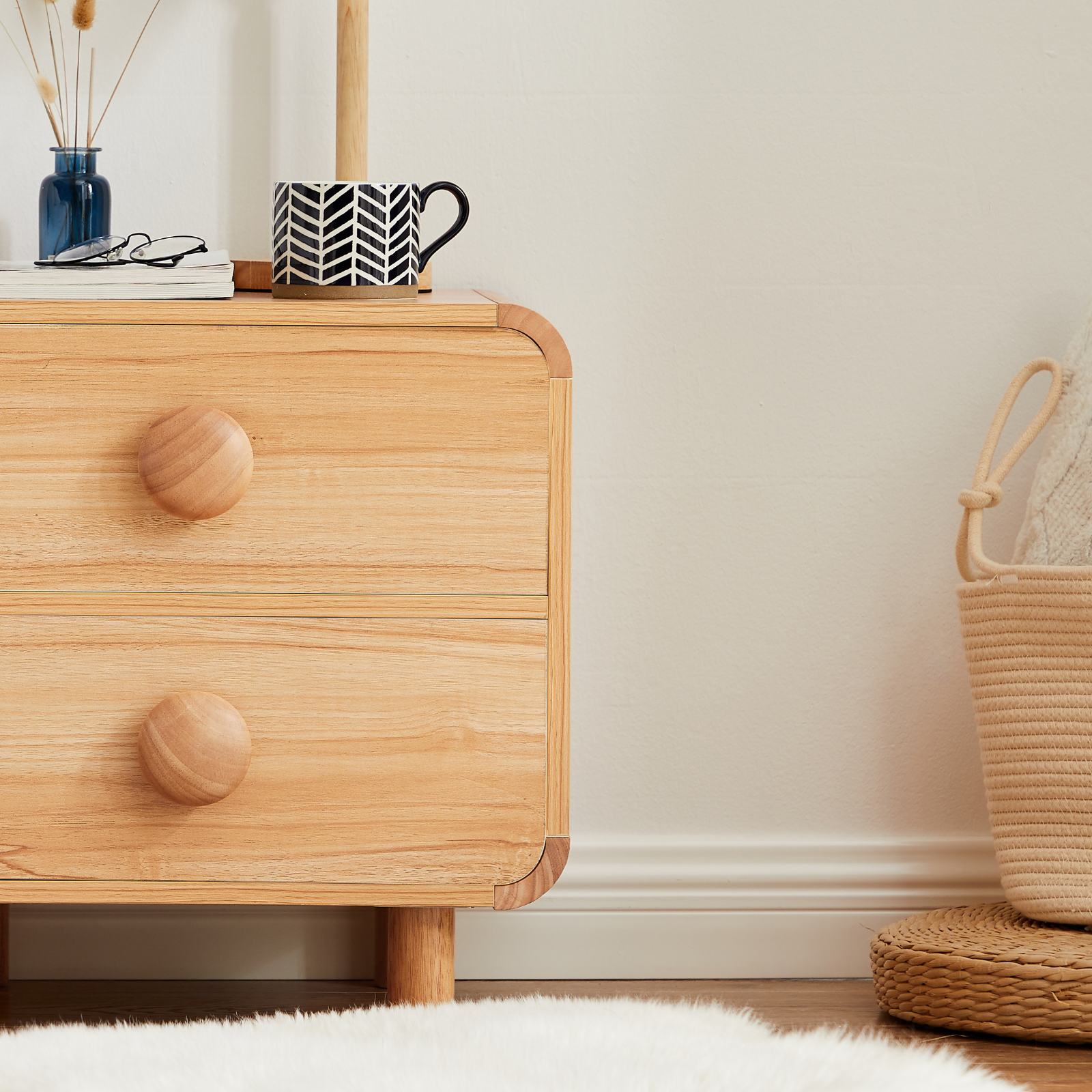 Spencer Natural Bedside Table