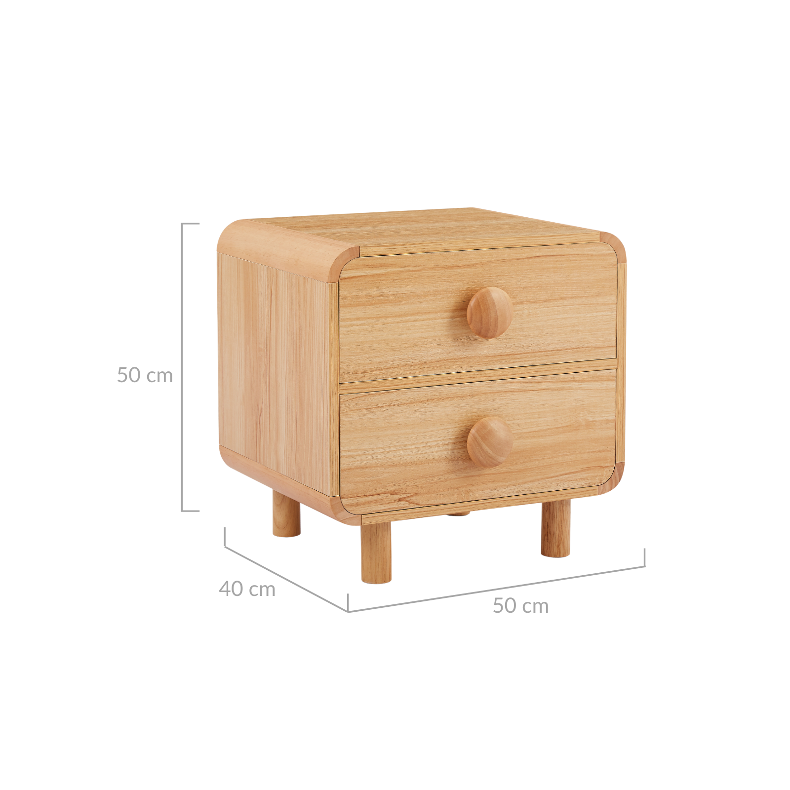 Spencer Natural Bedside Table