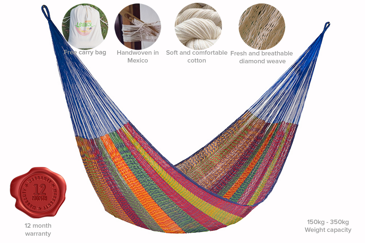 The Power nap Mayan Legacy hammock in Mexicana Colour