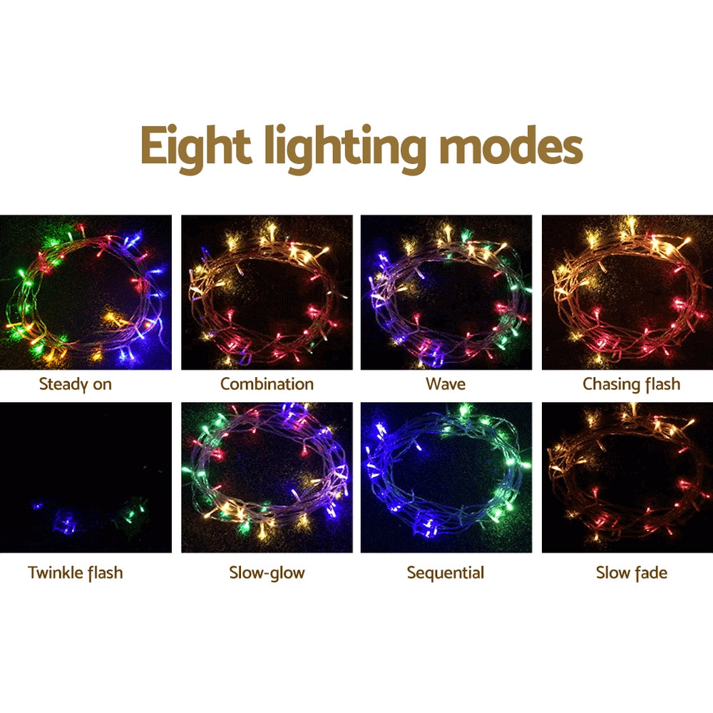 Jingle Jollys Christmas Lights 20M 800 LED Icicle Light Multi-coloured