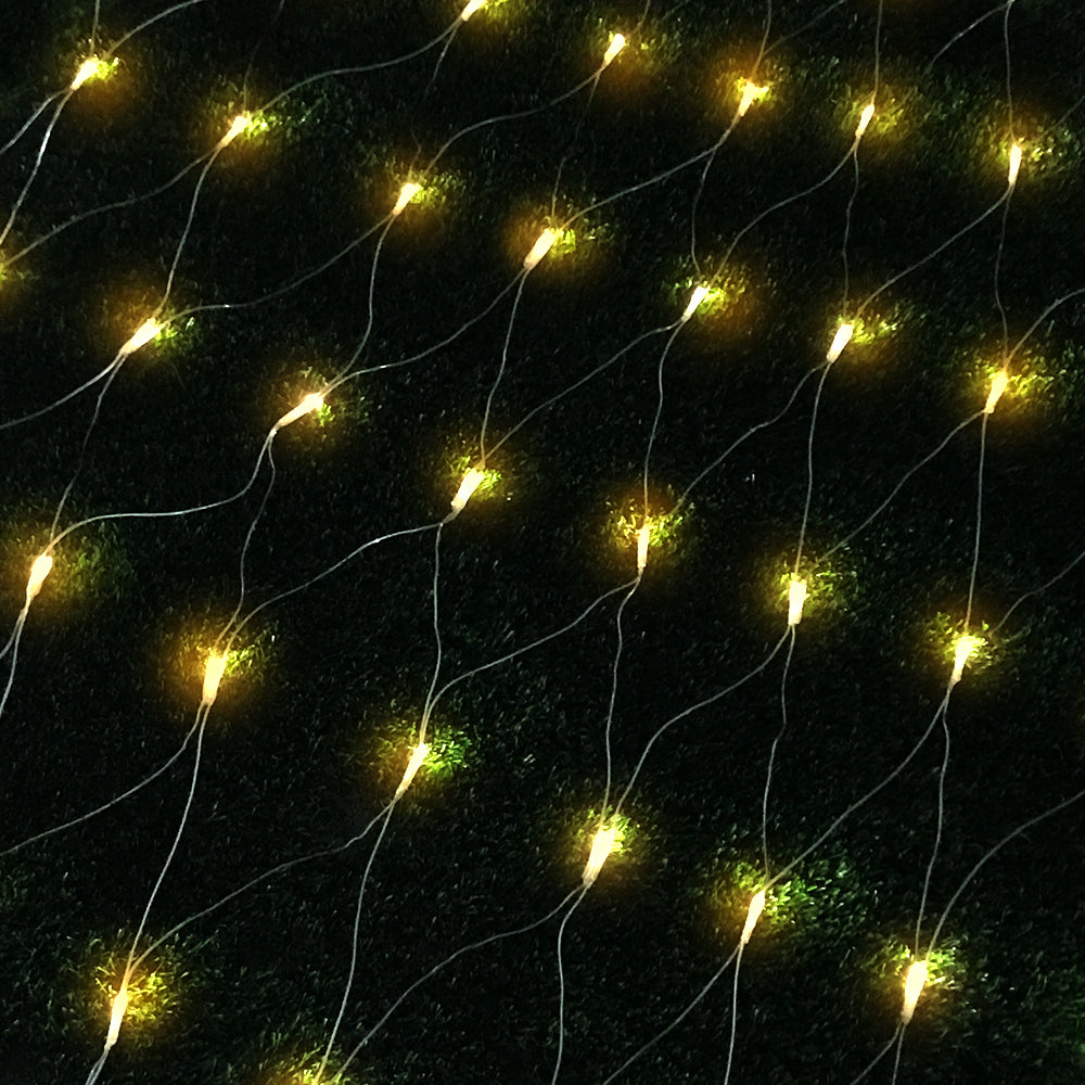 Jingle Jollys Christmas Lights 6Mx4M 1000 LED Net Light Decorations Warm Decor
